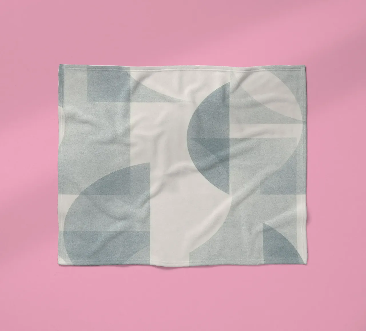 Geometrica Blue coperta in pile da designdn