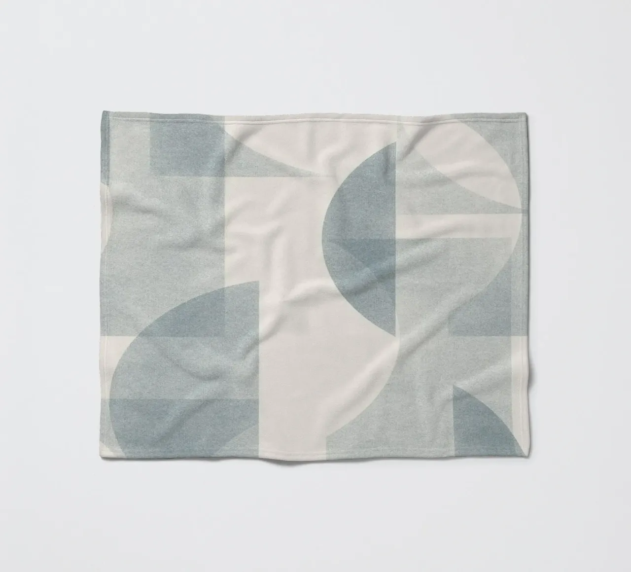 Geometrica Blue coperta in pile da designdn