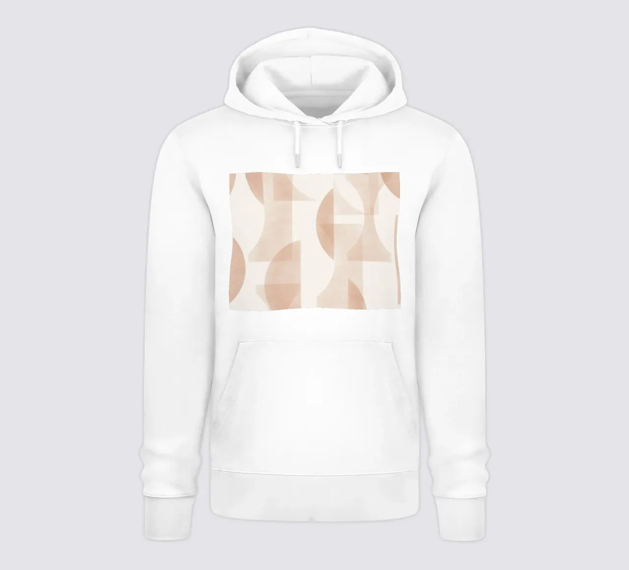 Geometrica Caramel felpa con cappuccio da designdn