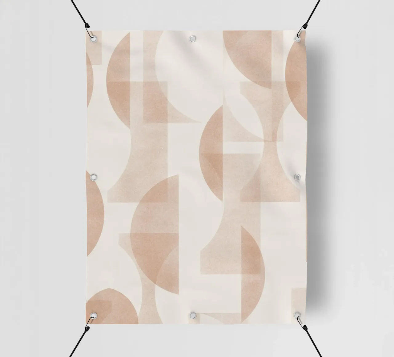 Geometrica Caramel telo in pvc da designdn