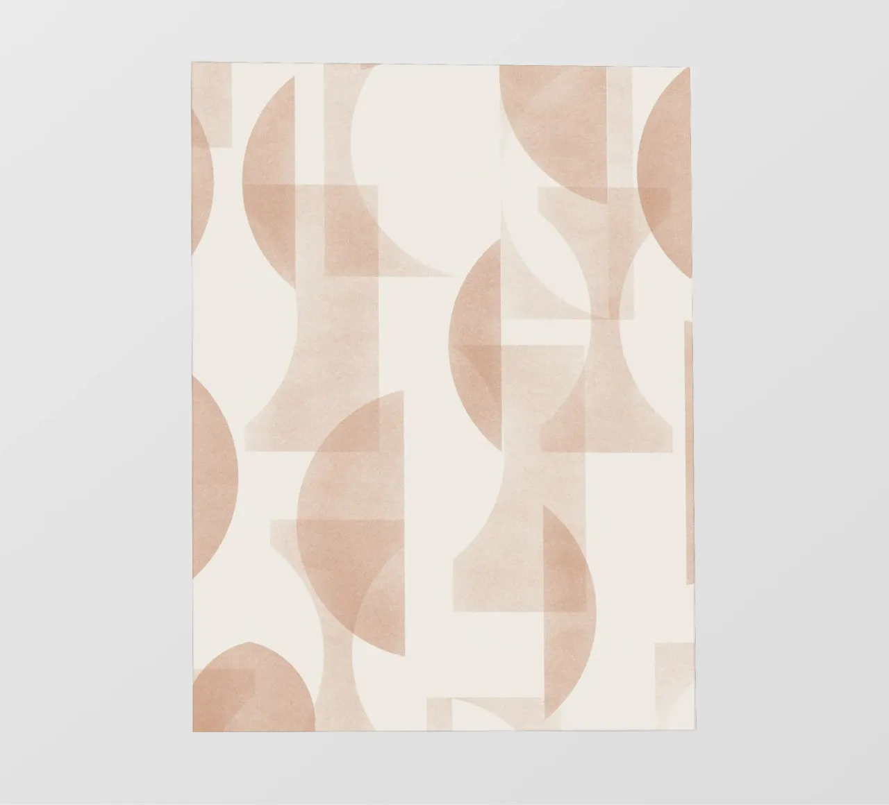 Geometrica Caramel telo in pvc da designdn
