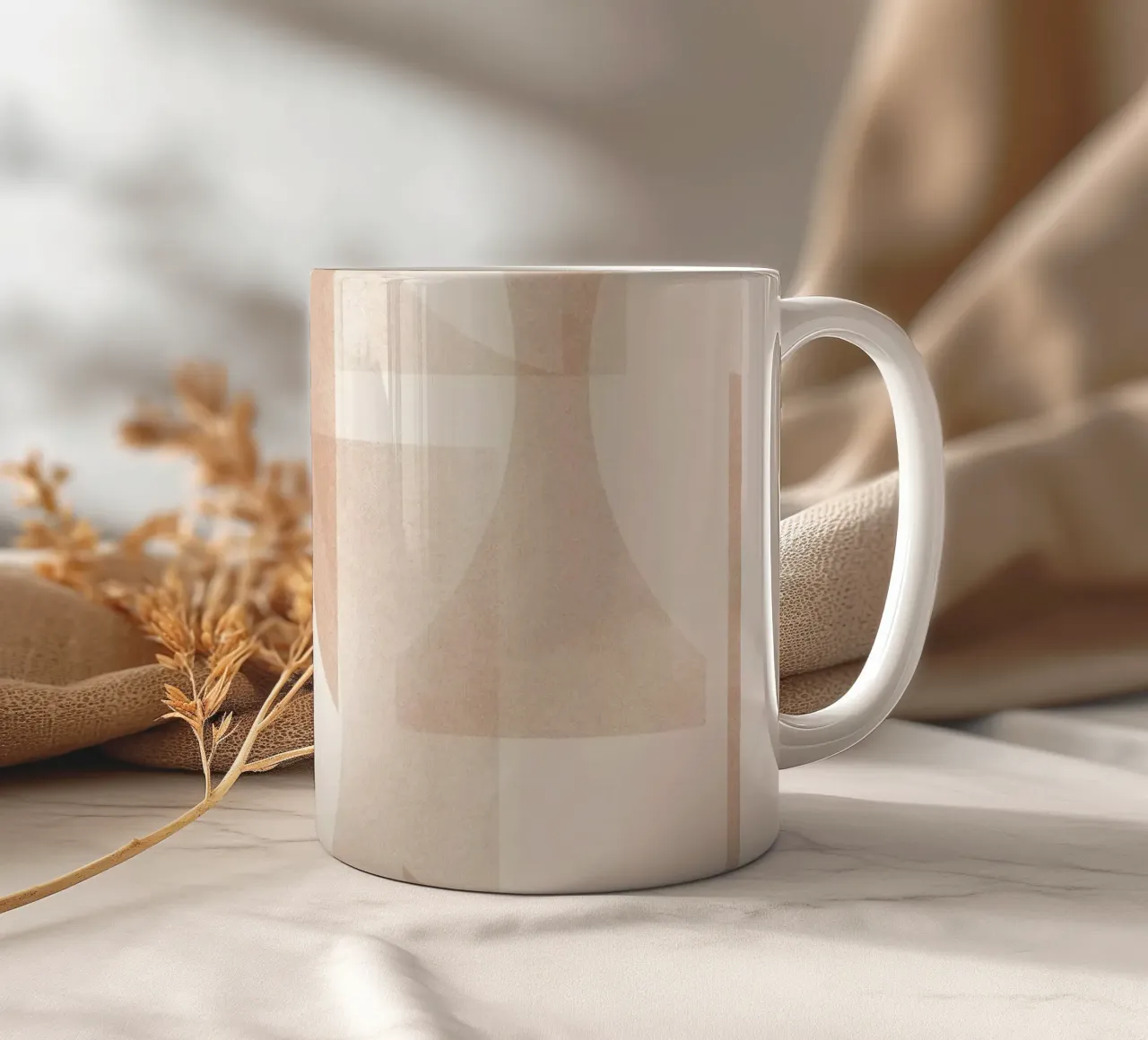 Geometrica Caramel tazza in ceramica da designdn