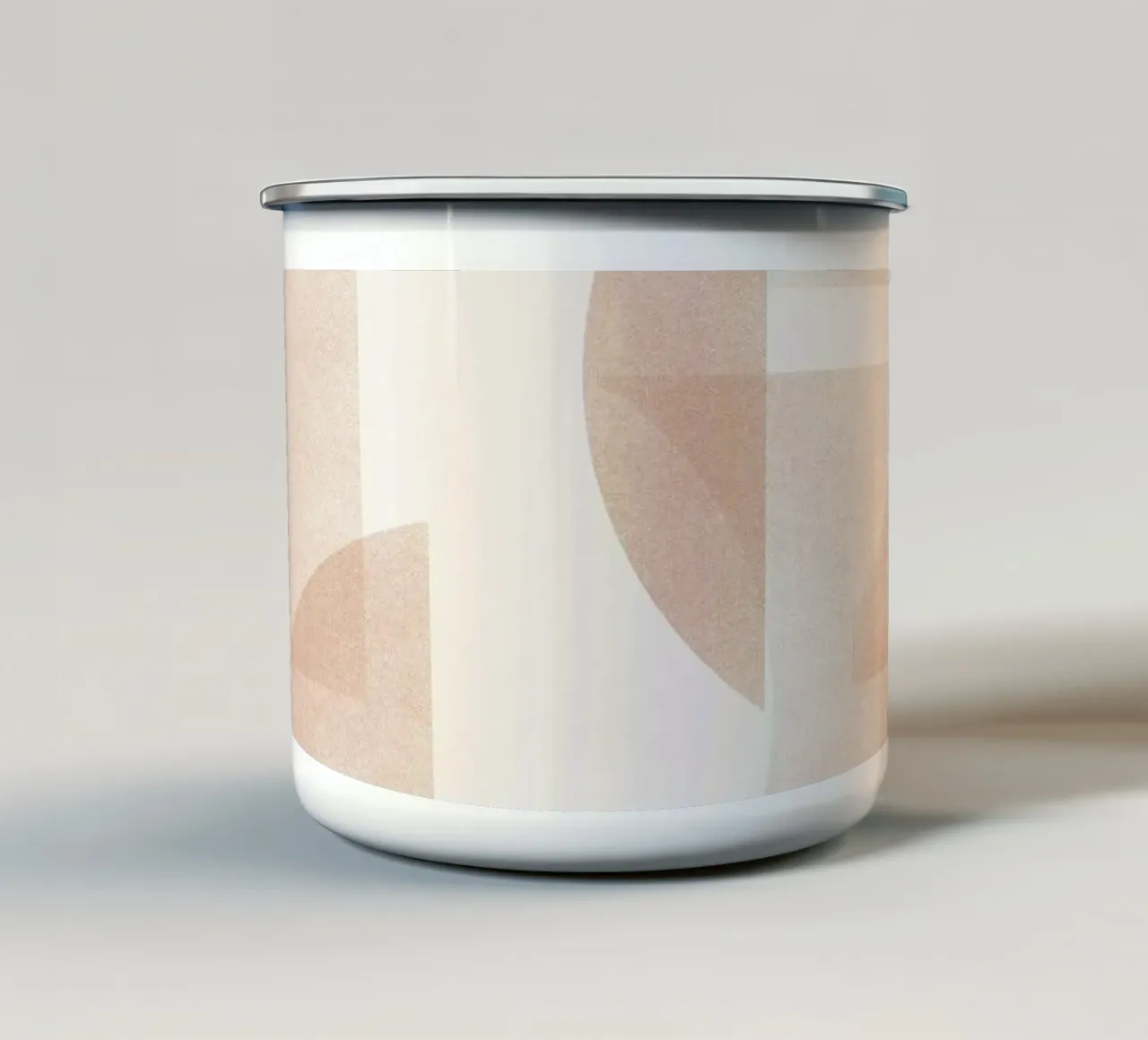 Geometrica Caramel emaille mok van designdn