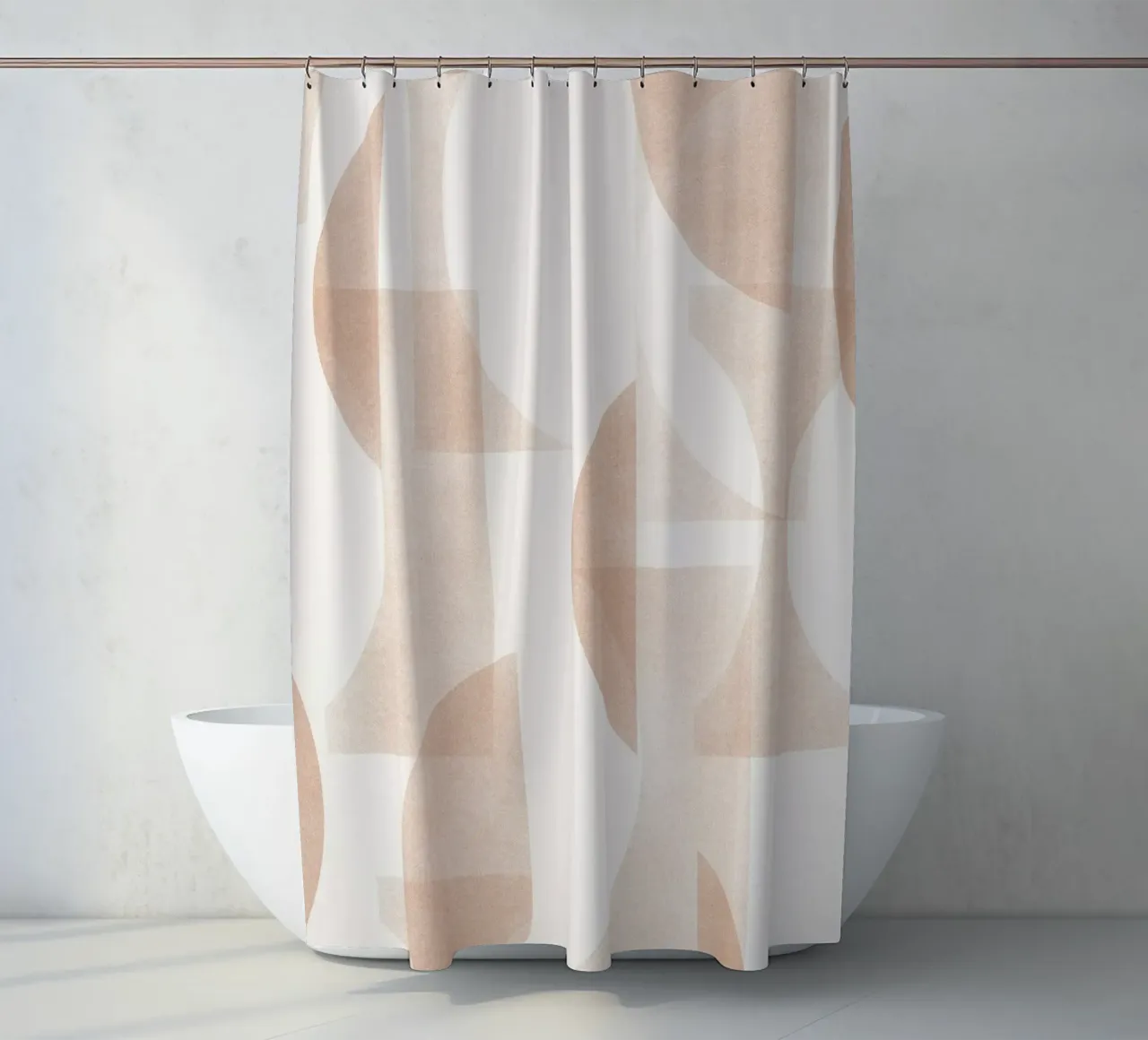 Geometrica Caramel tenda da doccia da designdn