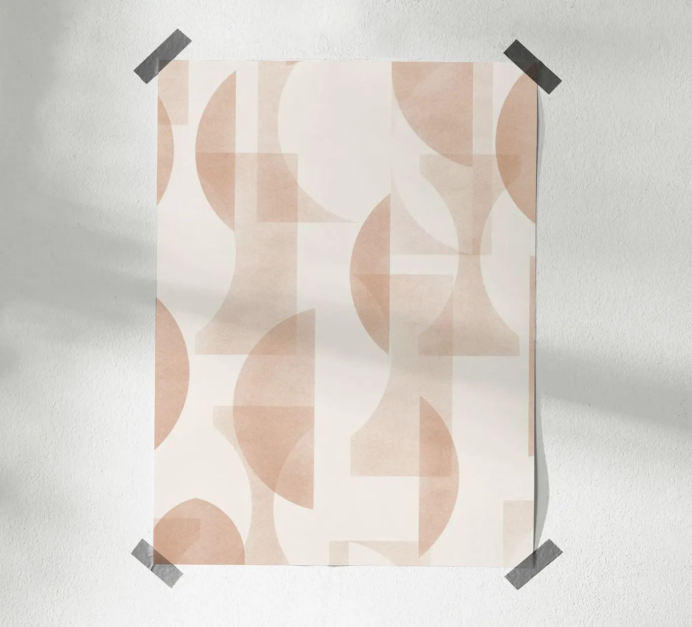 Geometrica Caramel poster da DesigndN