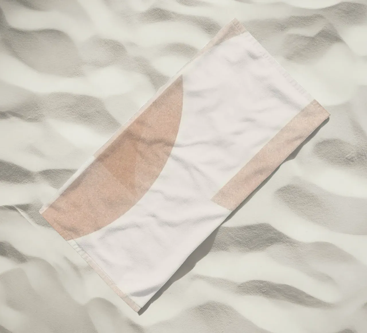 Geometrica Caramel telo mare da designdn
