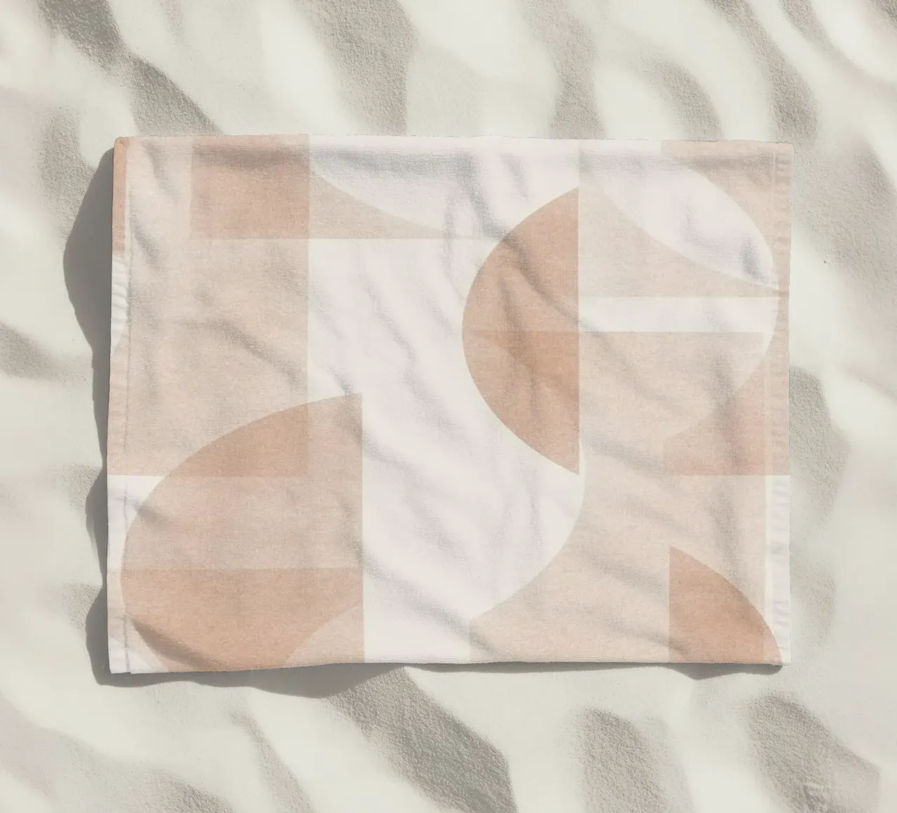 Geometrica Caramel telo mare da designdn