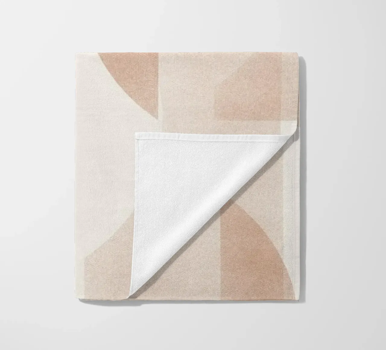 Geometrica Caramel telo mare da designdn