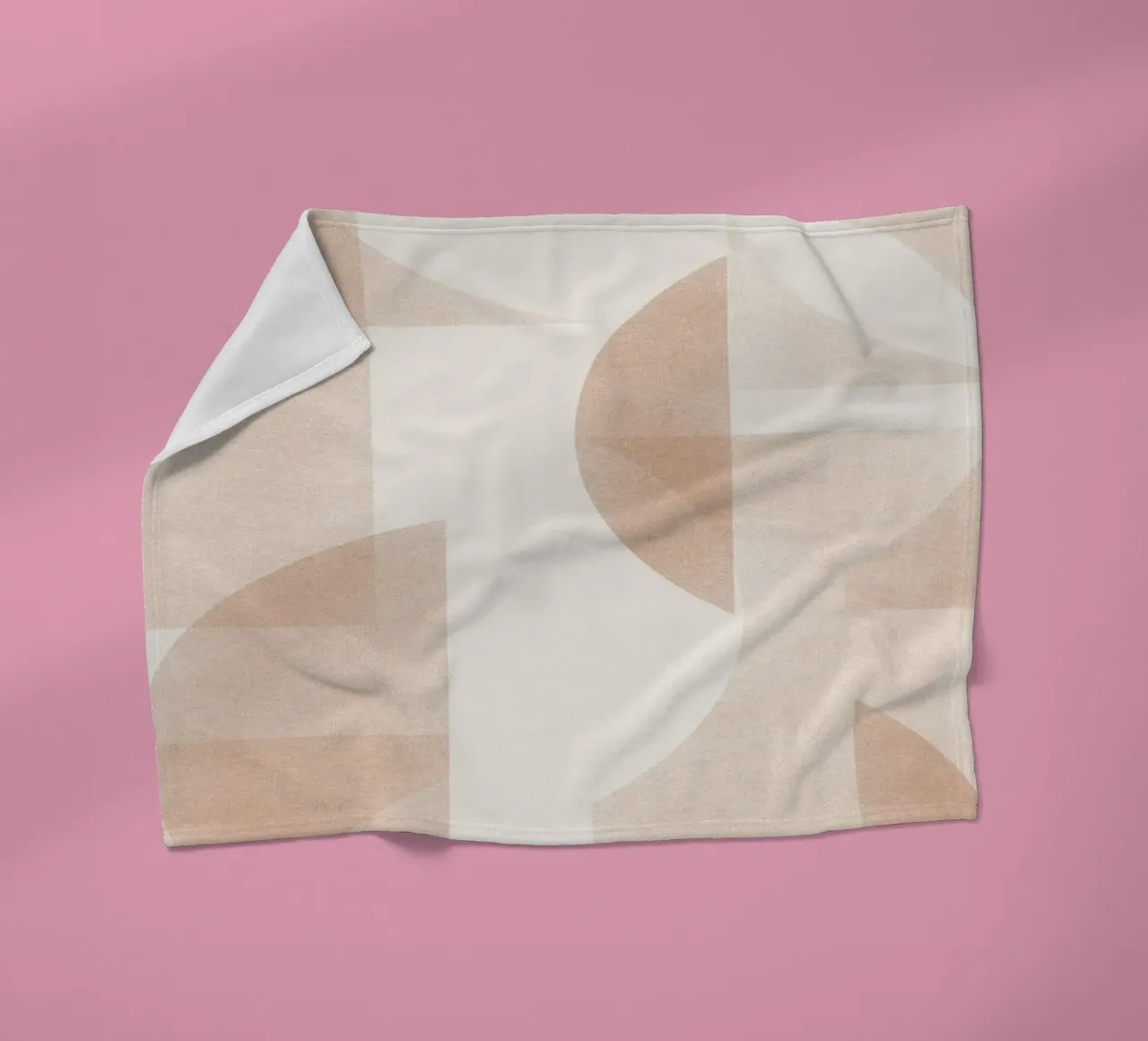 Geometrica Caramel coperta in pile da designdn
