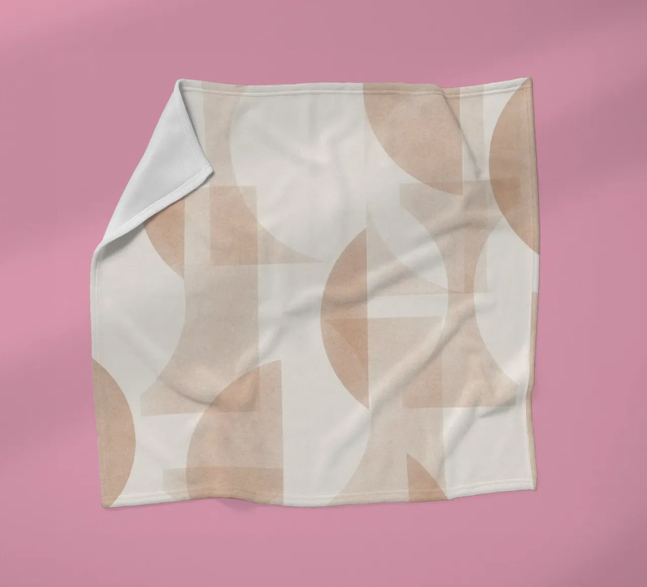 Geometrica Caramel coperta in pile da designdn