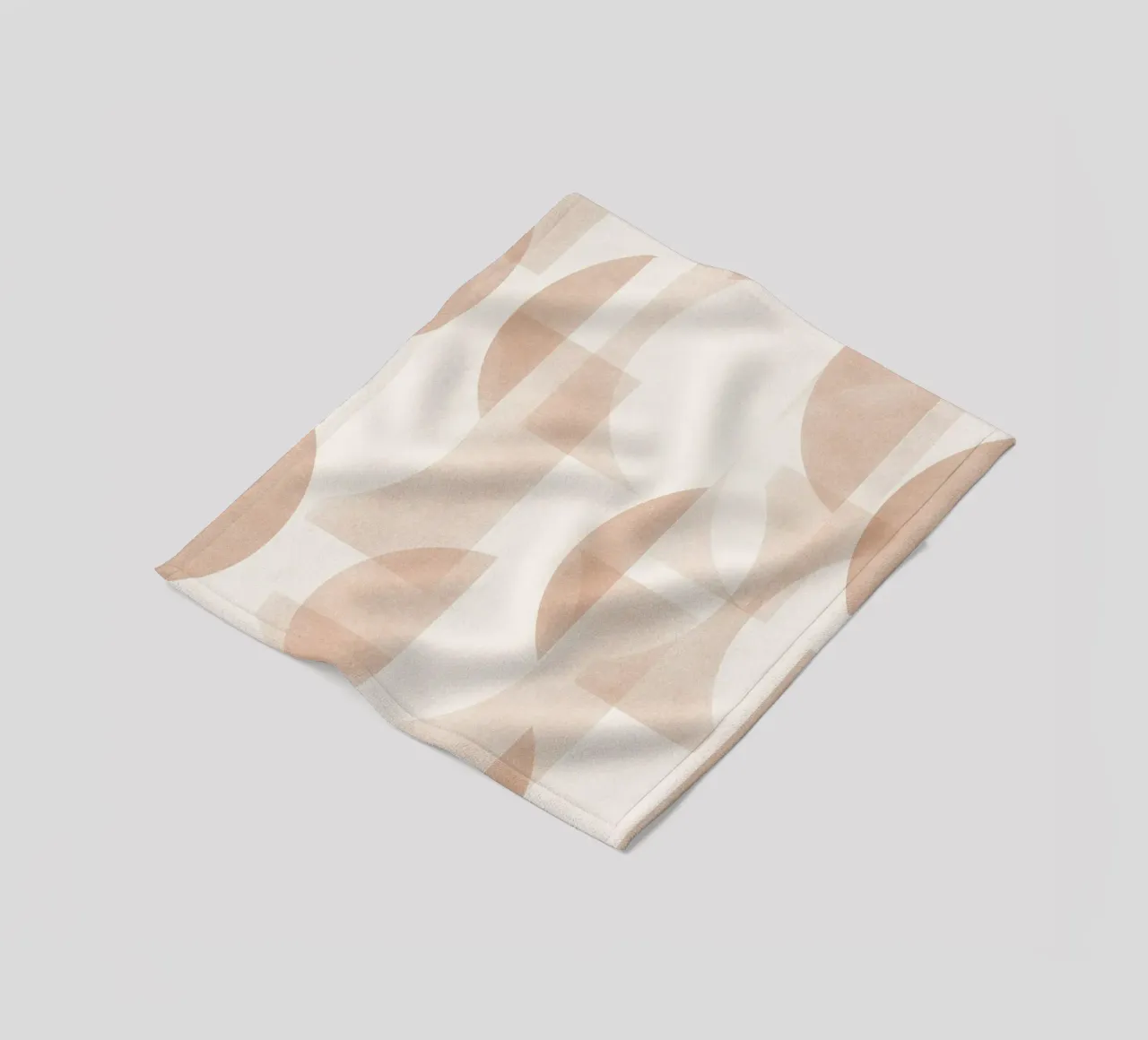 Geometrica Caramel coperta in pile da designdn
