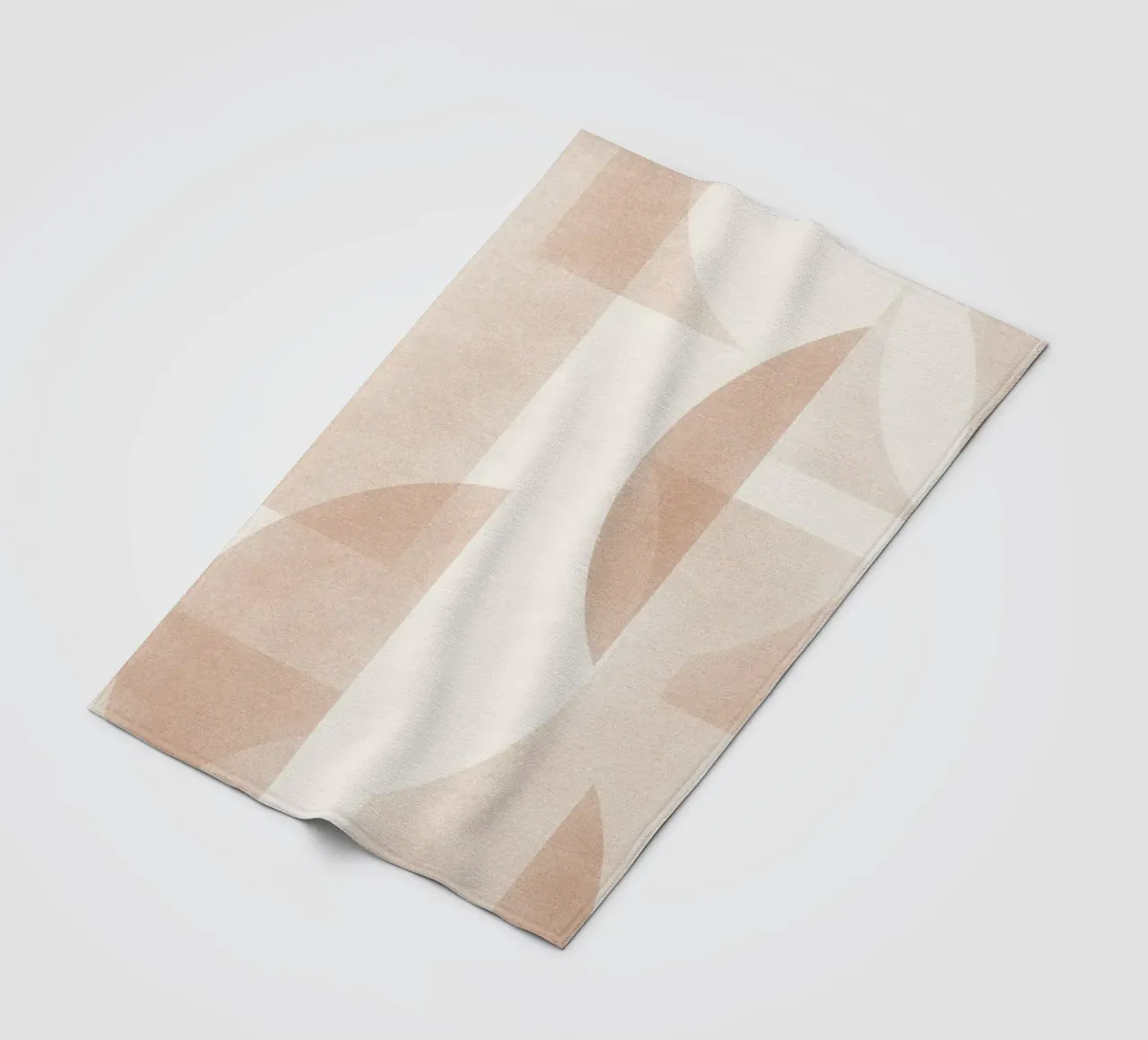 Geometrica Caramel coperta in pile da designdn