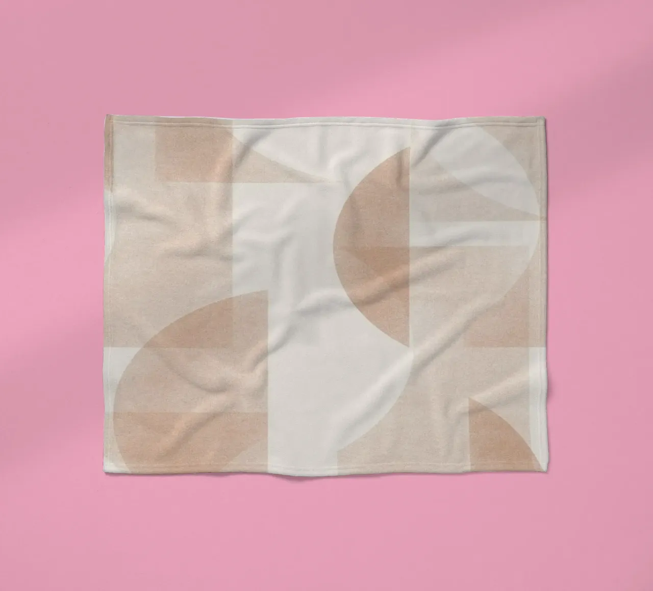 Geometrica Caramel coperta in pile da designdn