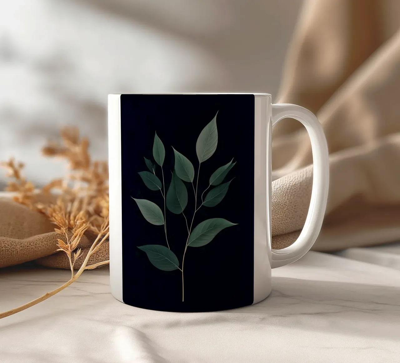 Serenità in verde tazza in ceramica da Artistic-shop