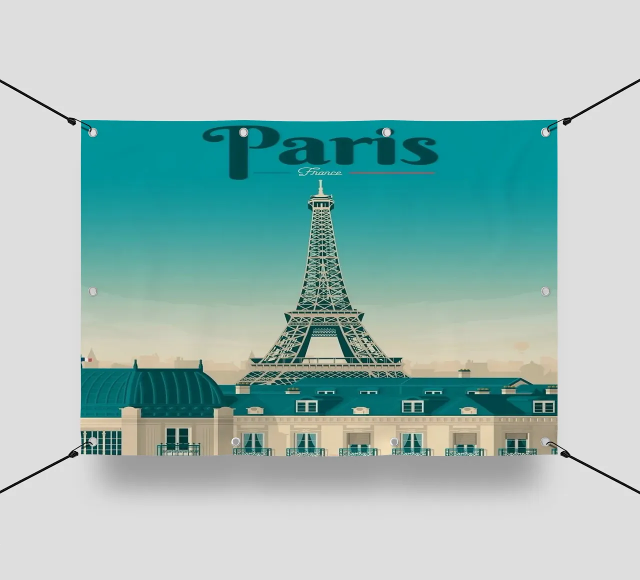 Visitare Parigi telo in pvc da Isaac Murray