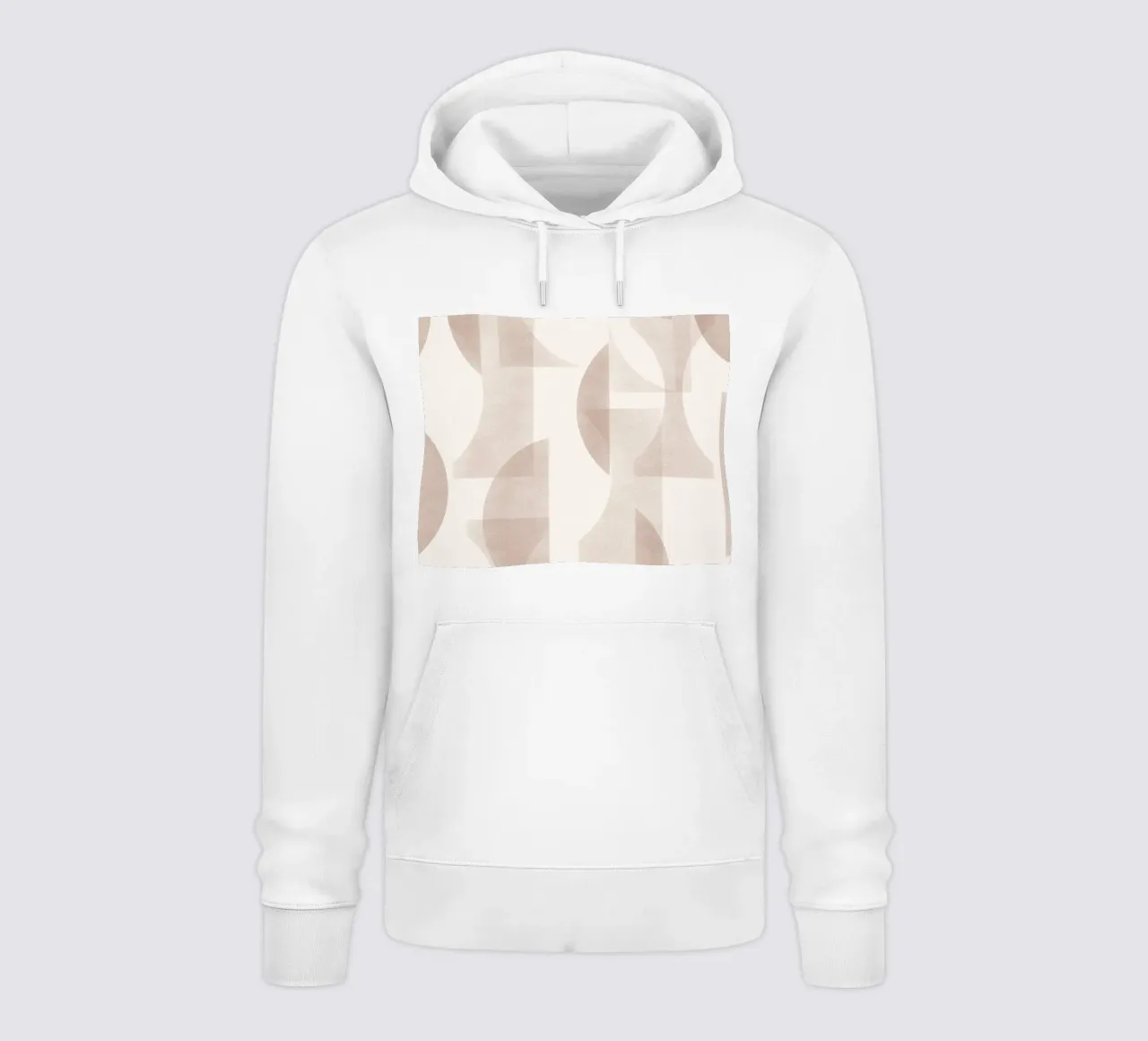 Geometrica Mocha felpa con cappuccio da designdn