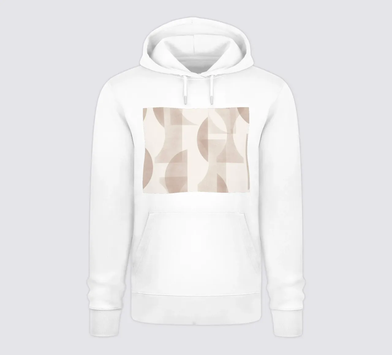 Geometrica Mocha felpa con cappuccio da designdn
