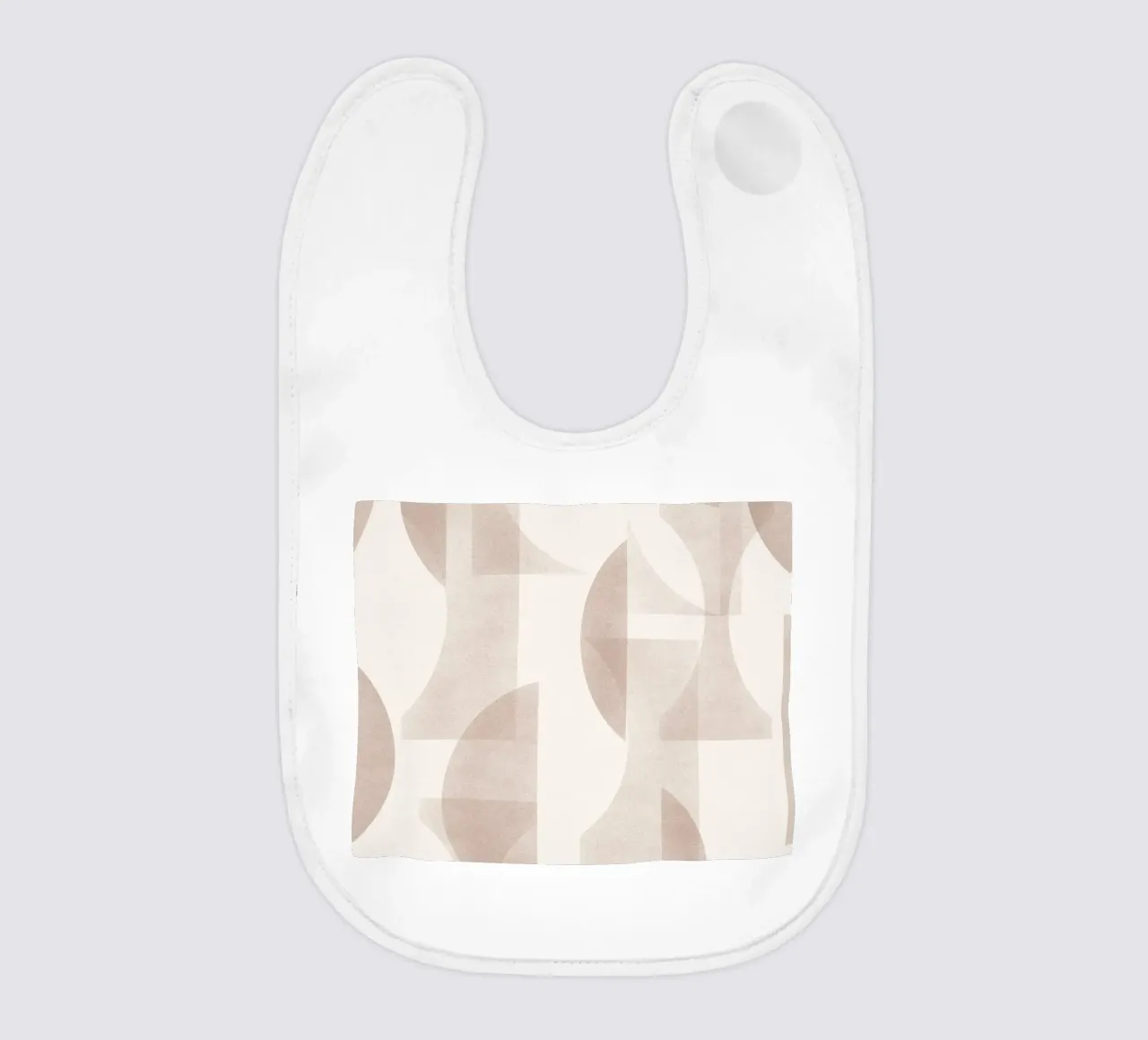 Geometrica Mocha Babylätzchen von designdn