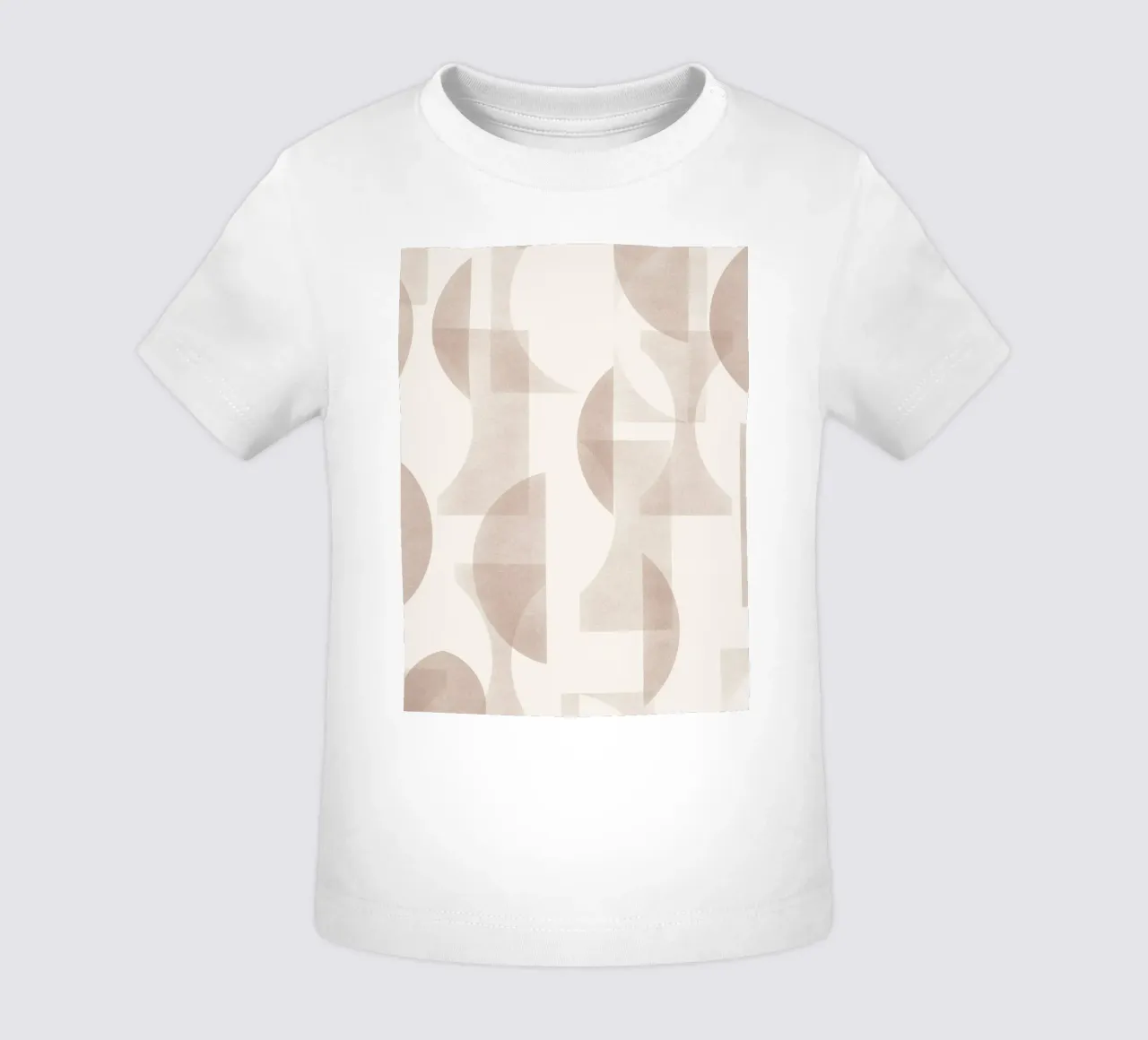 Geometrica Mocha maglietta neonato da designdn