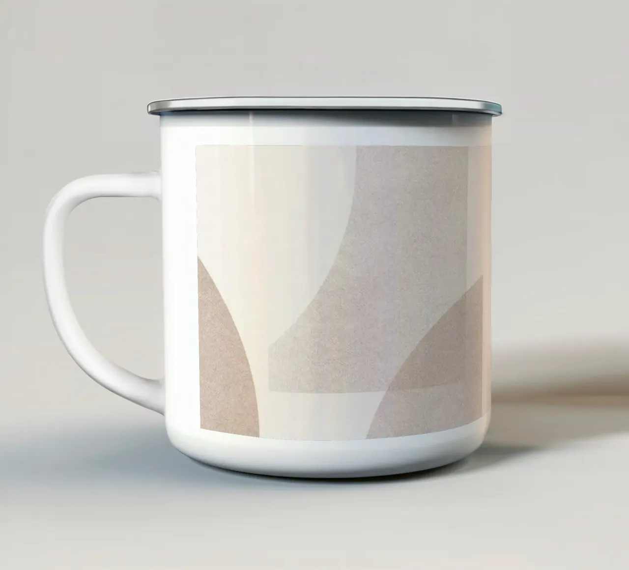 Geometrica Mocha emaille mok van designdn