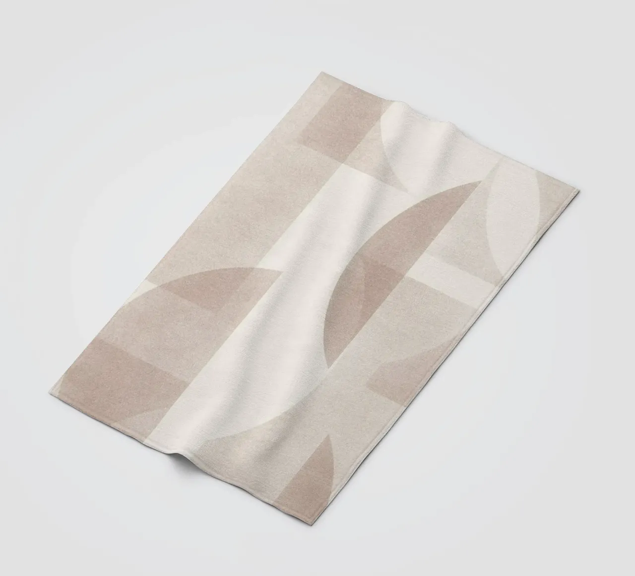Geometrica Mocha coperta in pile da designdn