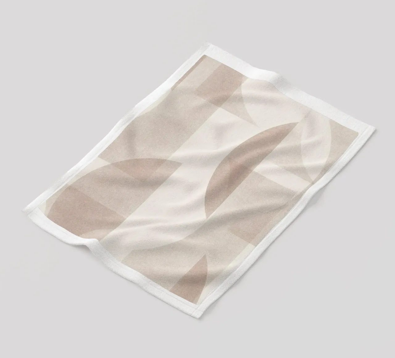Geometrica Mocha coperta in pile da designdn