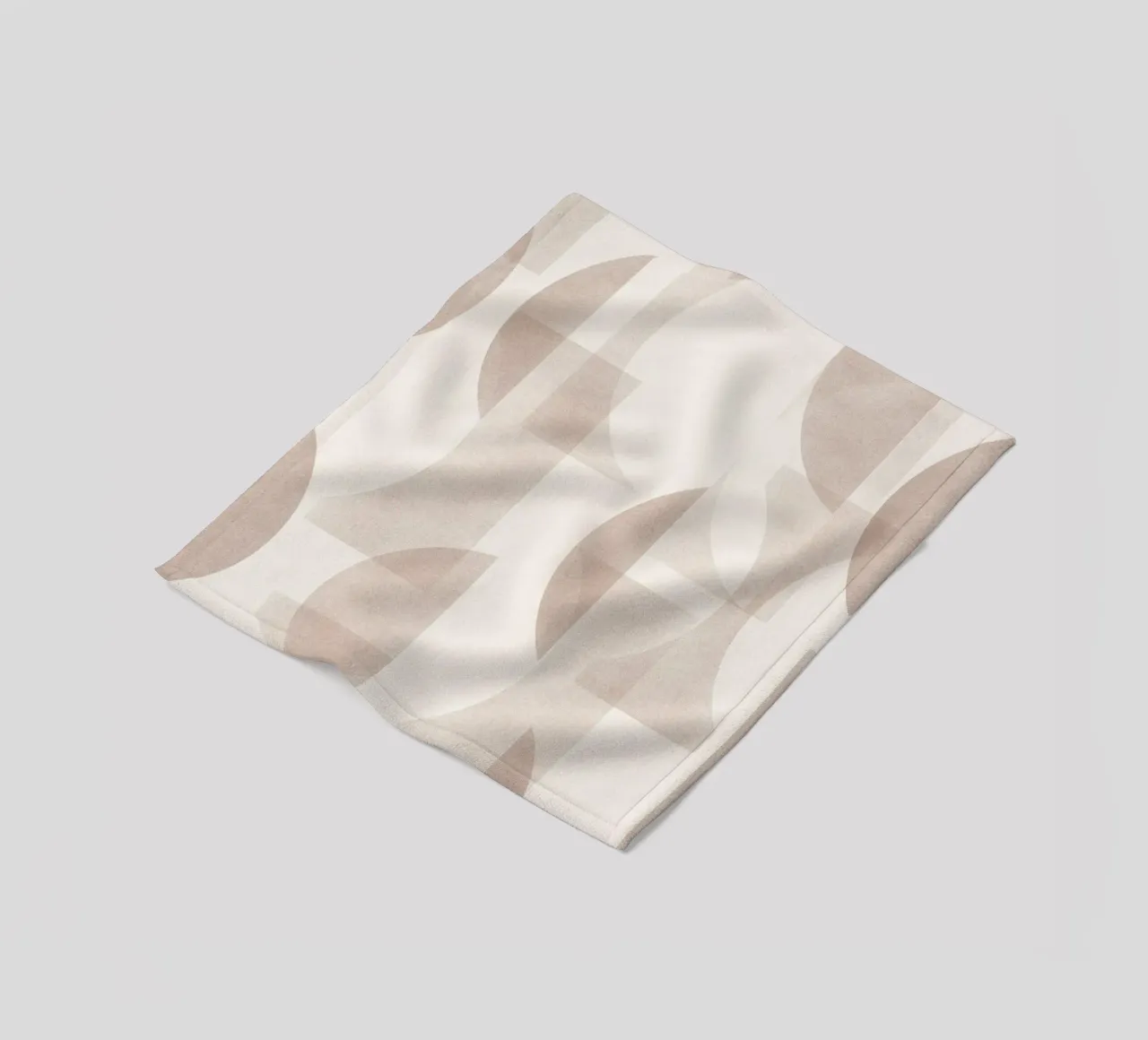 Geometrica Mocha coperta in pile da designdn
