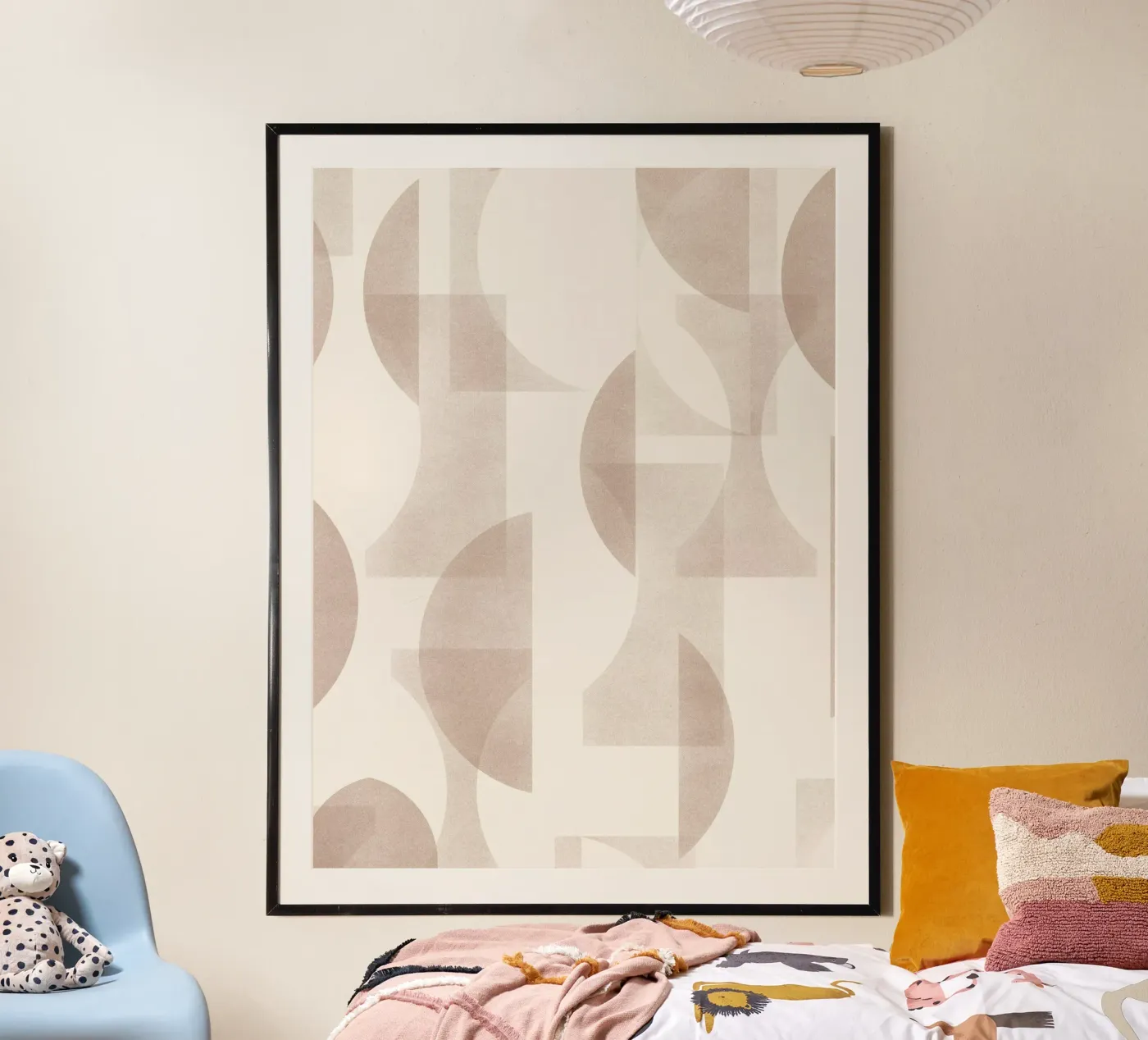 Geometrica Mocha poster da DesigndN