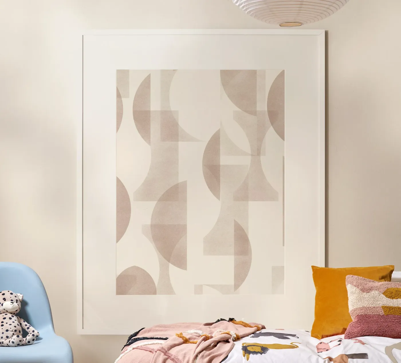 Geometrica Mocha poster da DesigndN