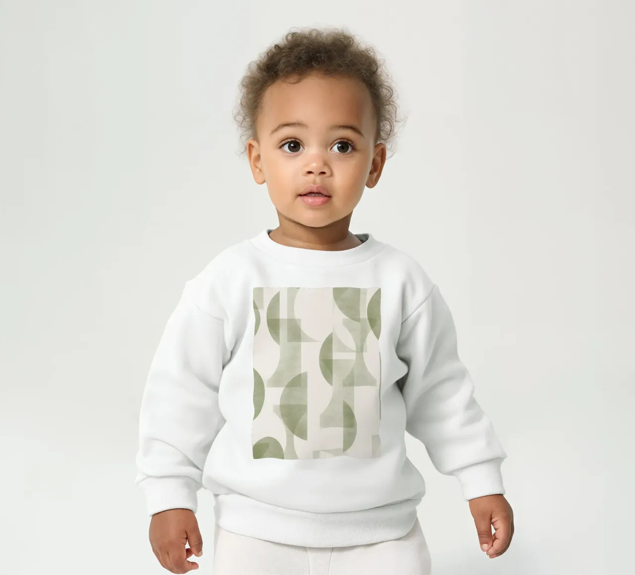 Geometrica Olive felpa neonato da designdn