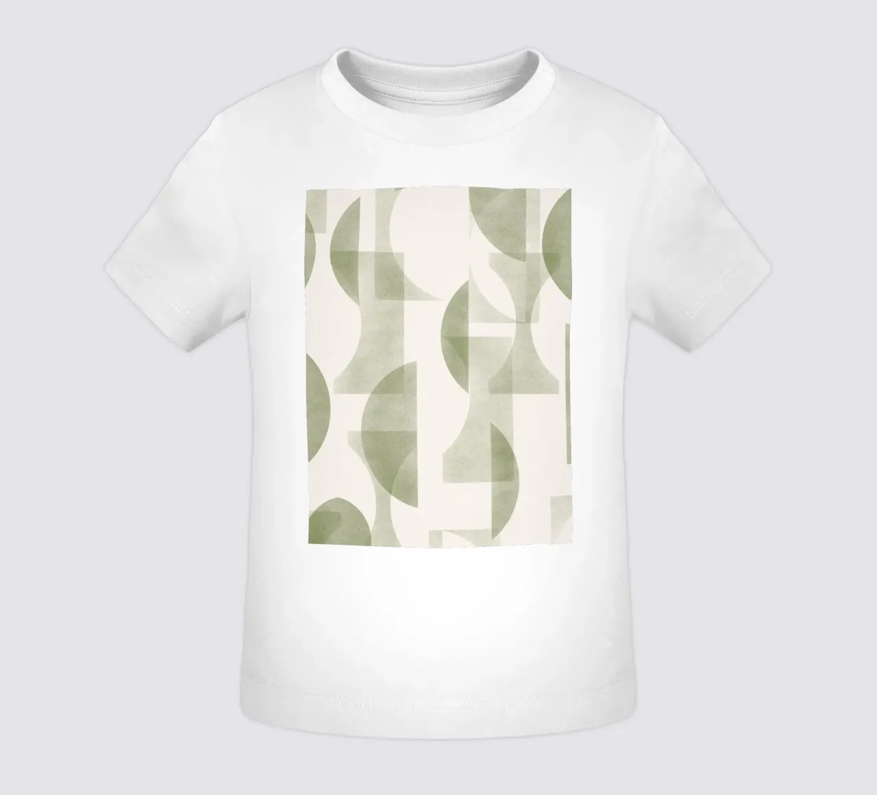 Geometrica Olive maglietta neonato da designdn