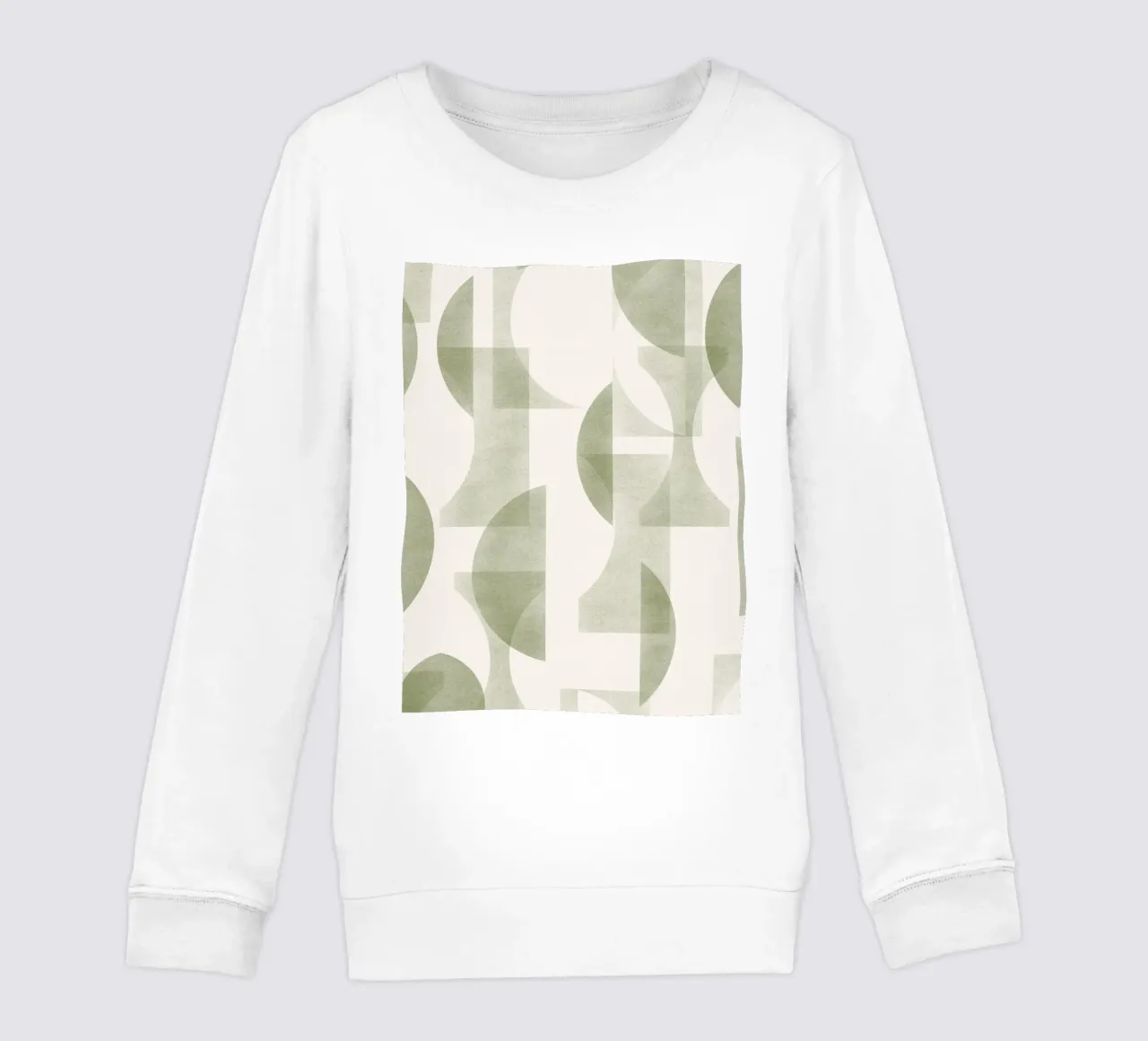 Geometrica Olive felpa bambino da designdn