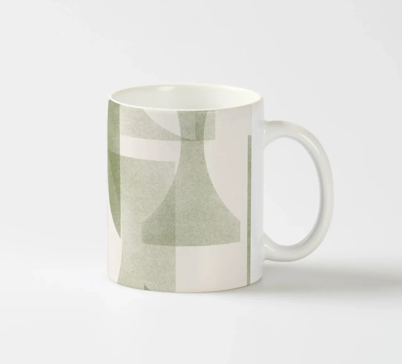 Geometrica Olive tazza in ceramica da designdn