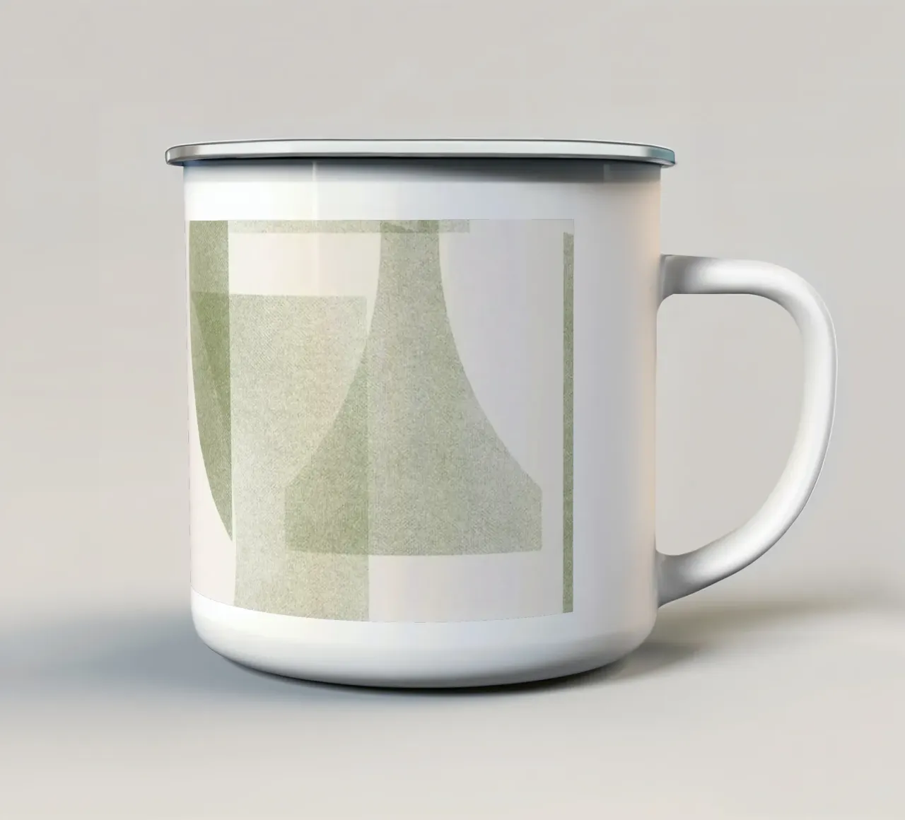 Geometrica Olive tazza in smalto da designdn
