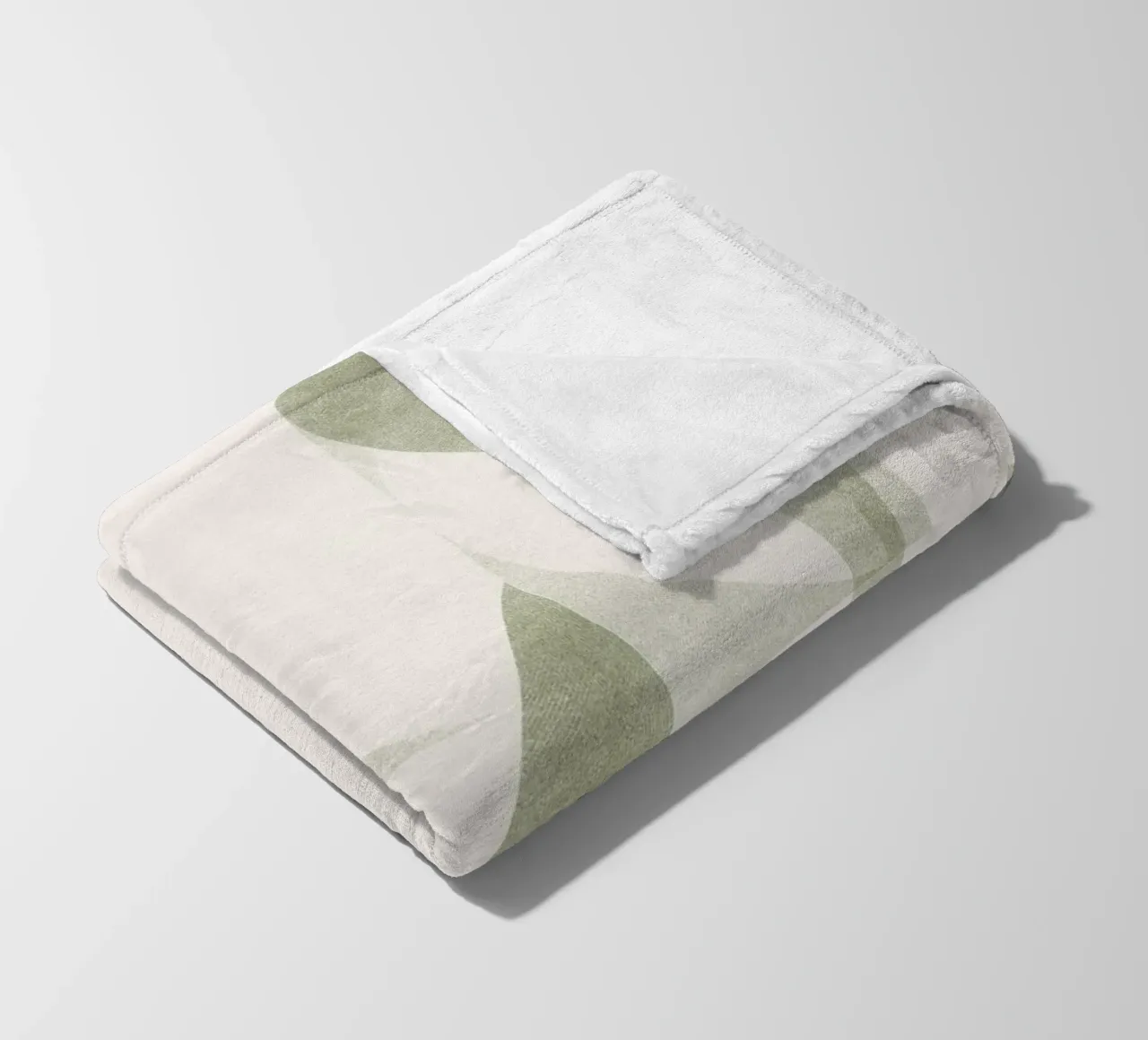 Geometrica Olive coperta in pile da designdn