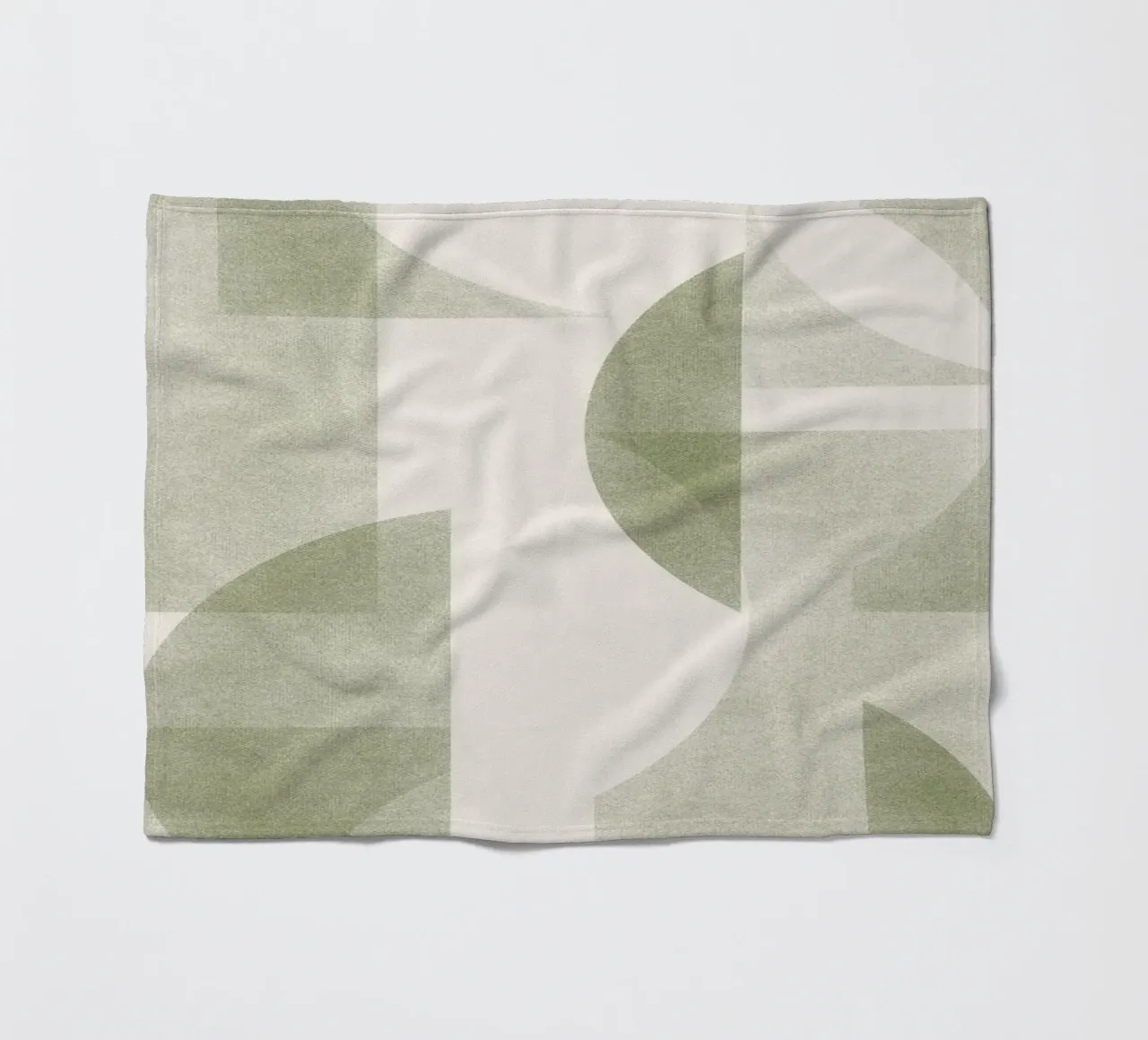 Geometrica Olive coperta in pile da designdn
