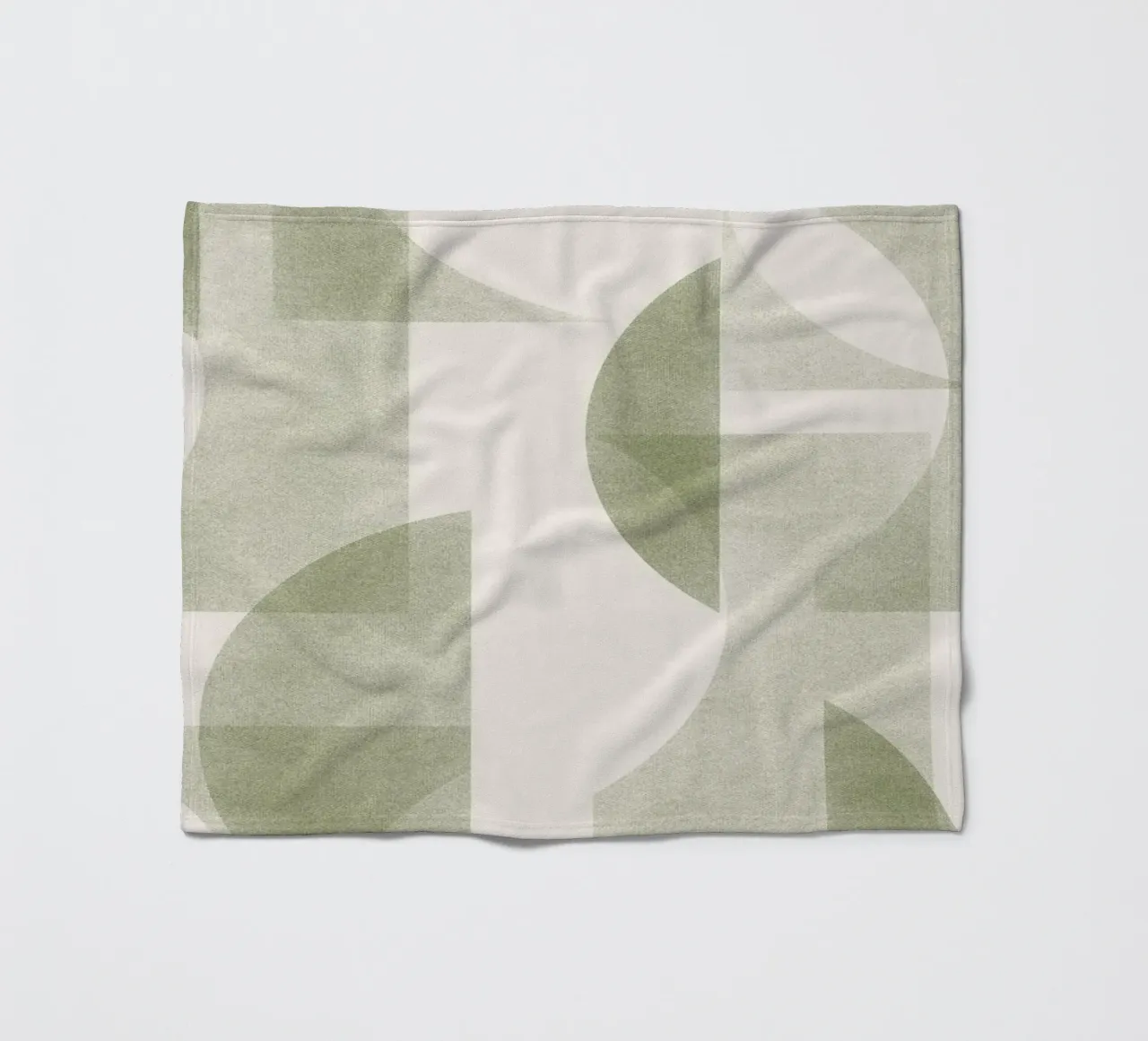 Geometrica Olive coperta in pile da designdn