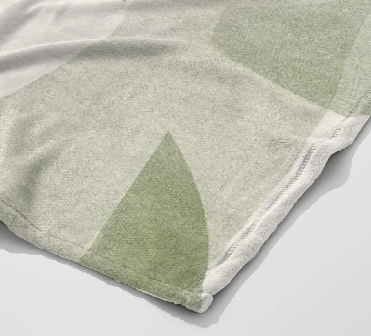 Geometrica Olive coperta in pile da designdn