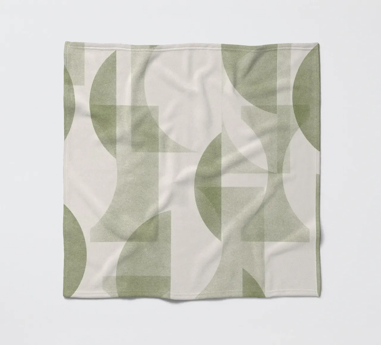 Geometrica Olive coperta in pile da designdn