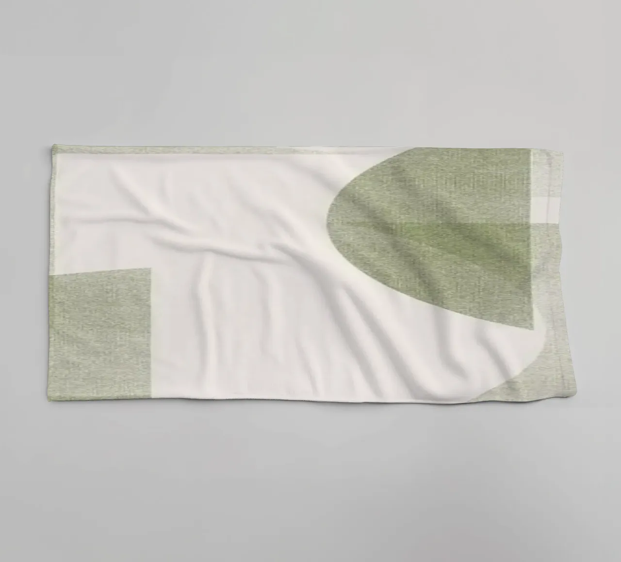 Geometrica Olive asciugamano da bagno da designdn