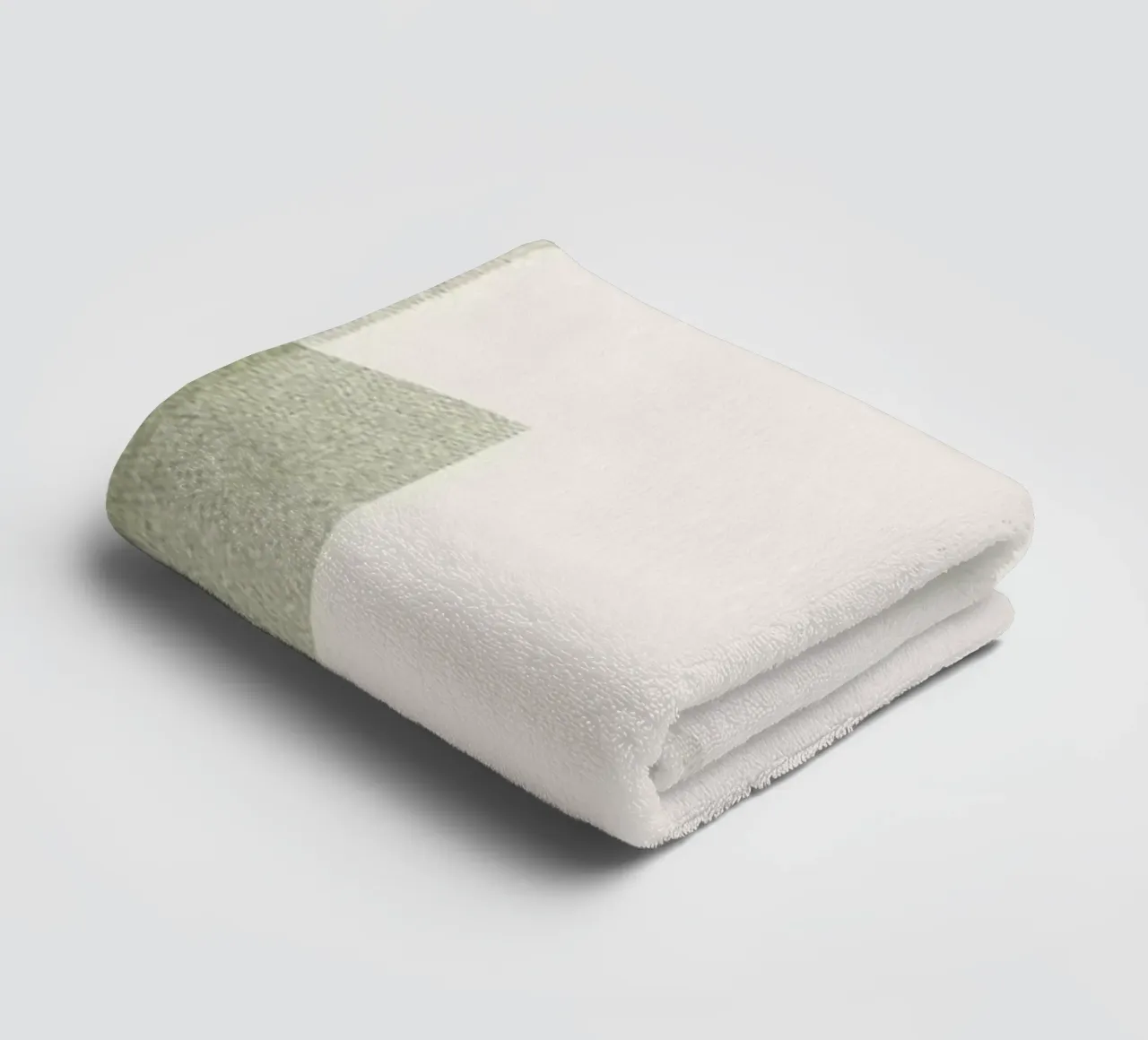 Geometrica Olive asciugamano da bagno da designdn