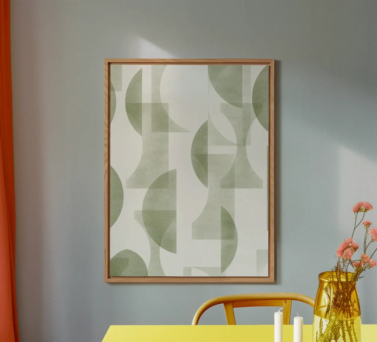 Geometrica Olive alluminio dibond da designdn
