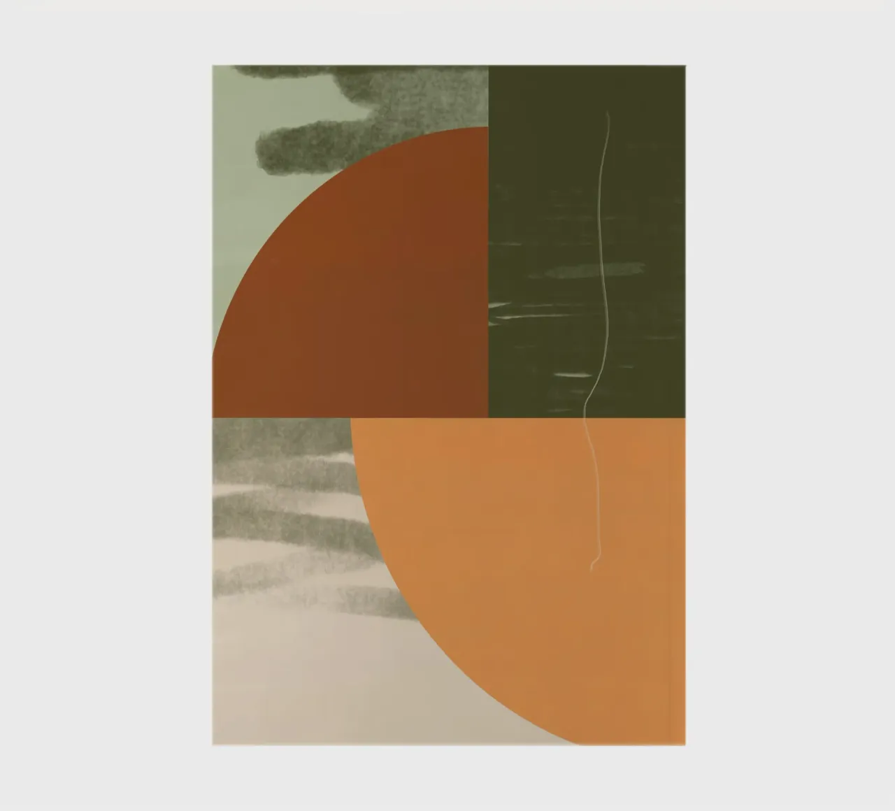 Fall Decor - Abstract Shape notebook by nileshkikuuchise