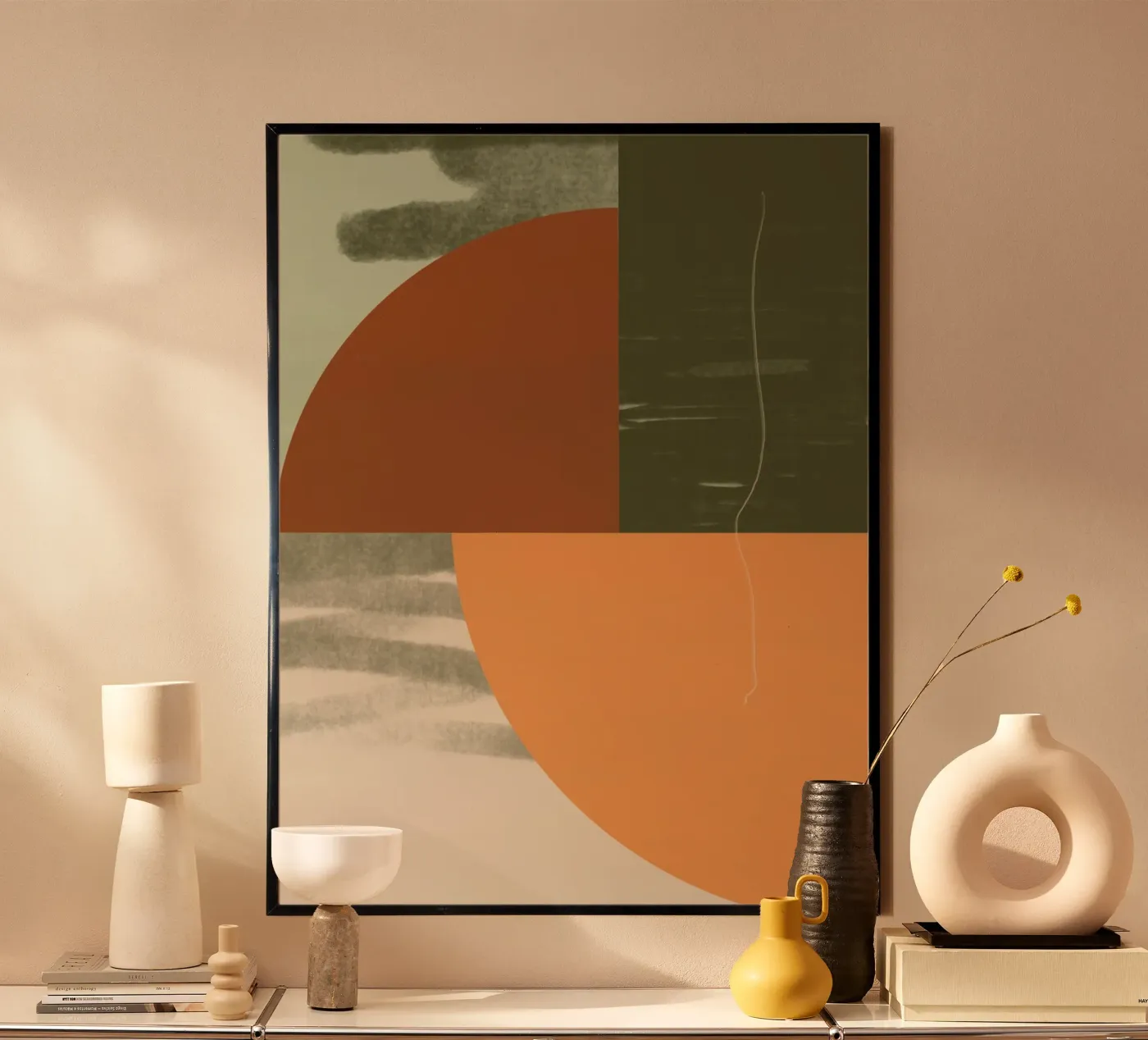 Fall Decor - Abstract Shape poster by nileshkikuuchise