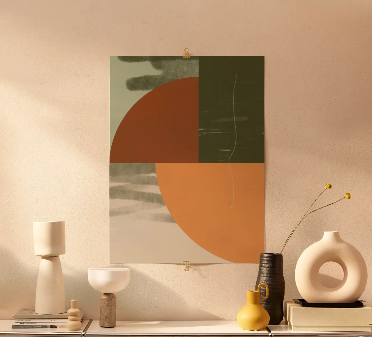 Decorazione autunnale - Forma astratta carta hahnemühle da nileshkikuuchise