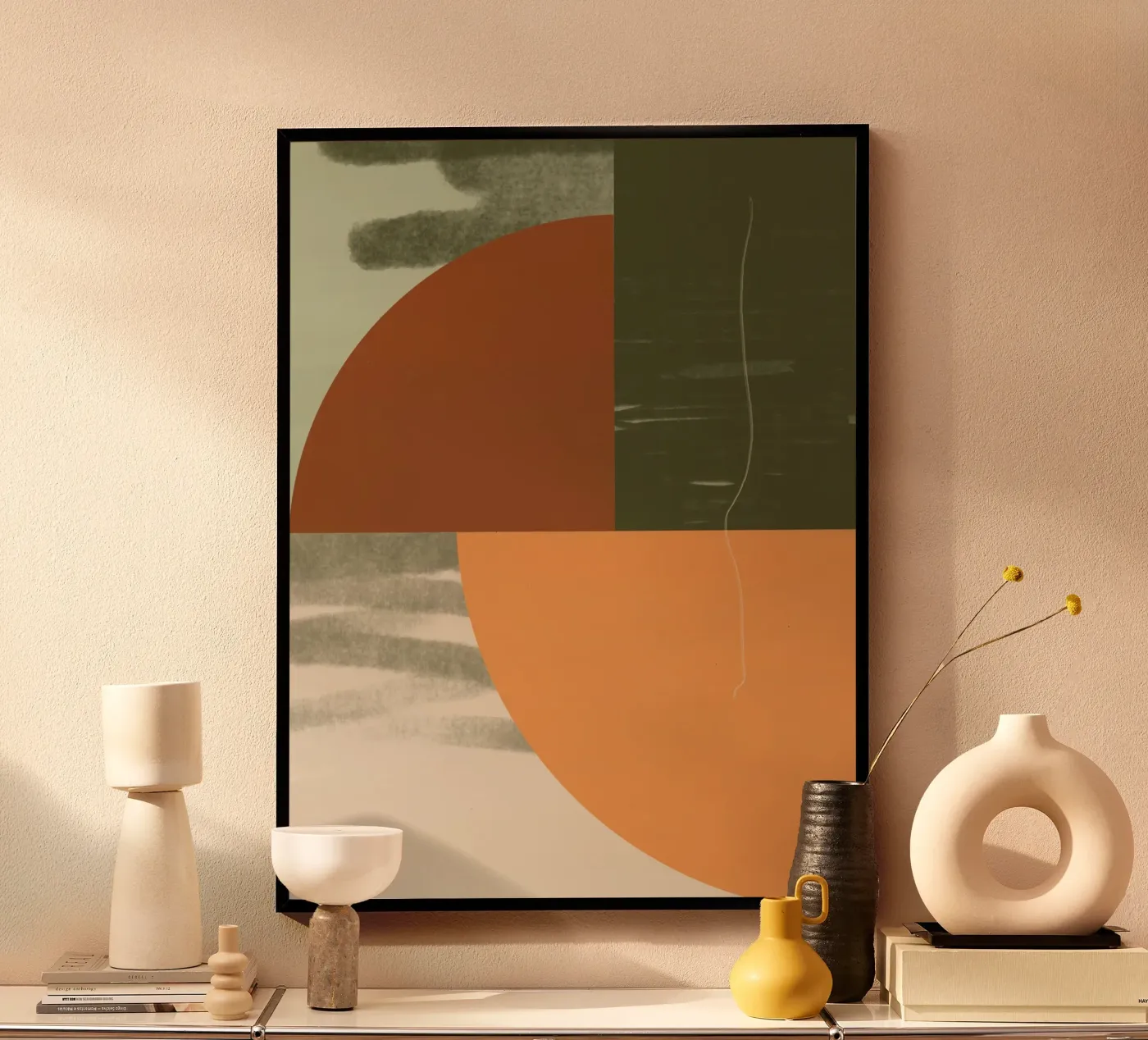 Fall Decor - Abstract Shape poster by nileshkikuuchise