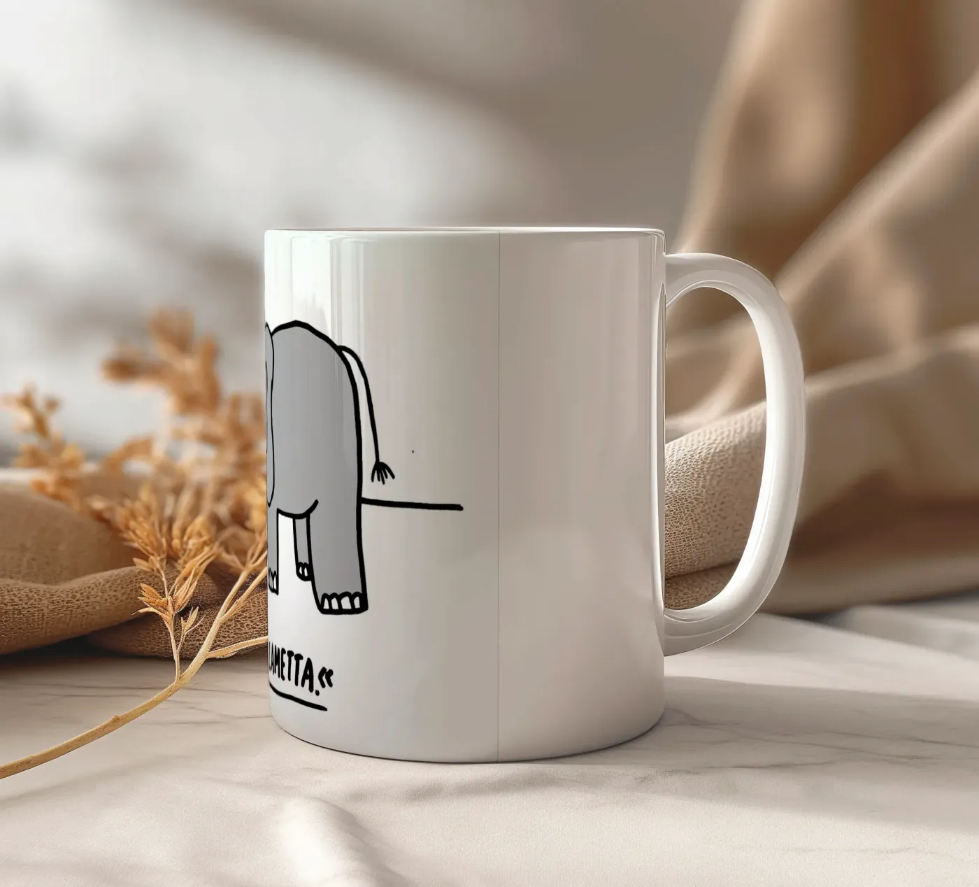 Lametta ceramic mug by Herzette