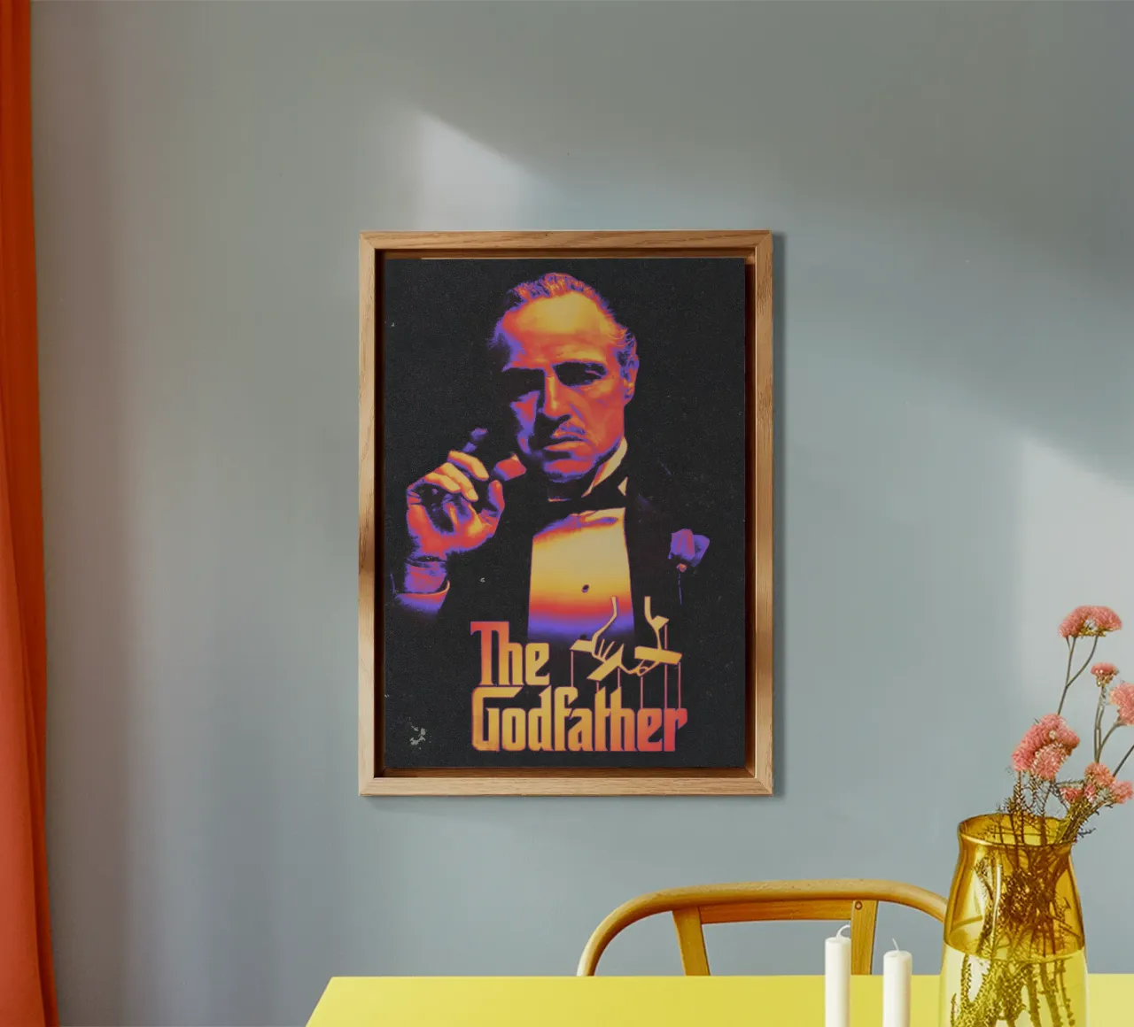 The God Father with title alluminio dibond da Limitless Prints