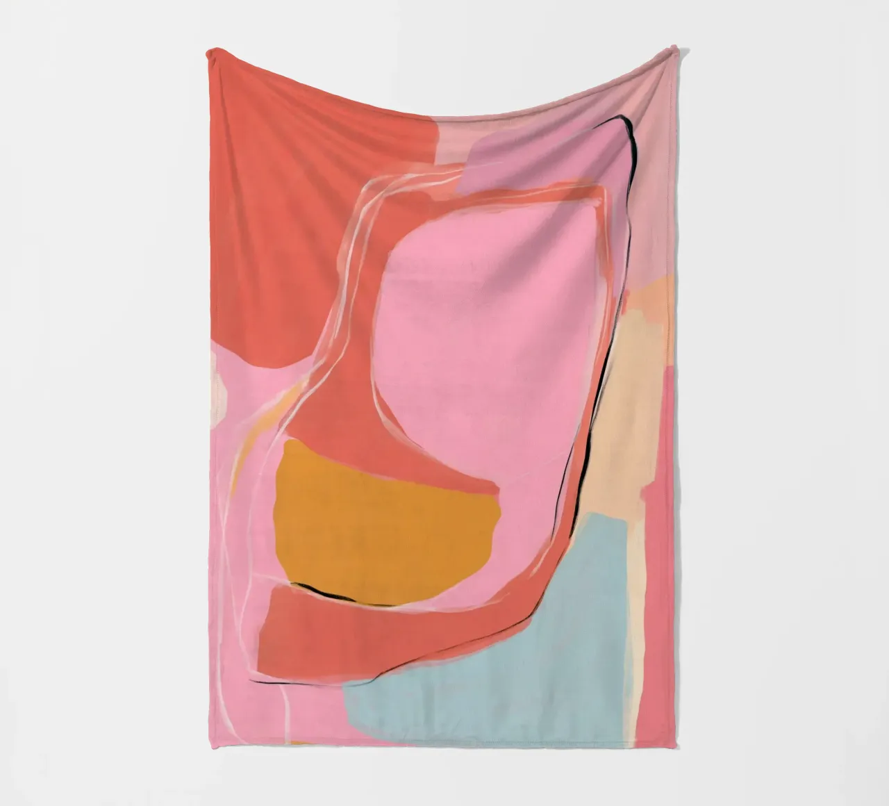 Aree di colore Ritmo coperta in pile da Carina Pop & Pastell