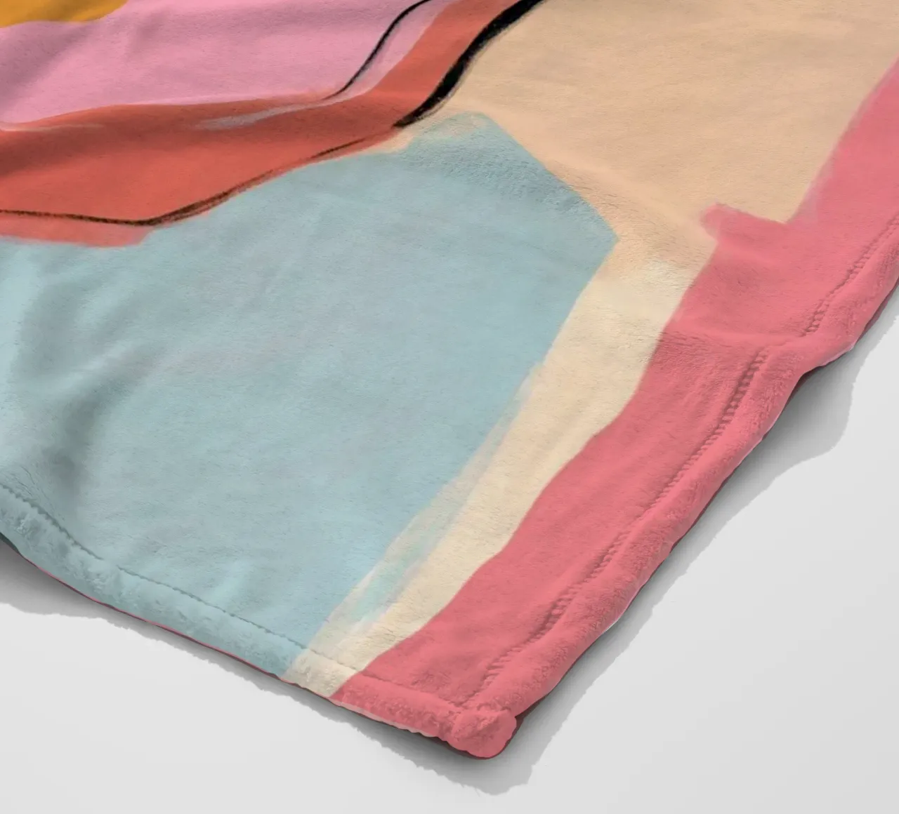 Aree di colore Ritmo coperta in pile da Carina Pop & Pastell